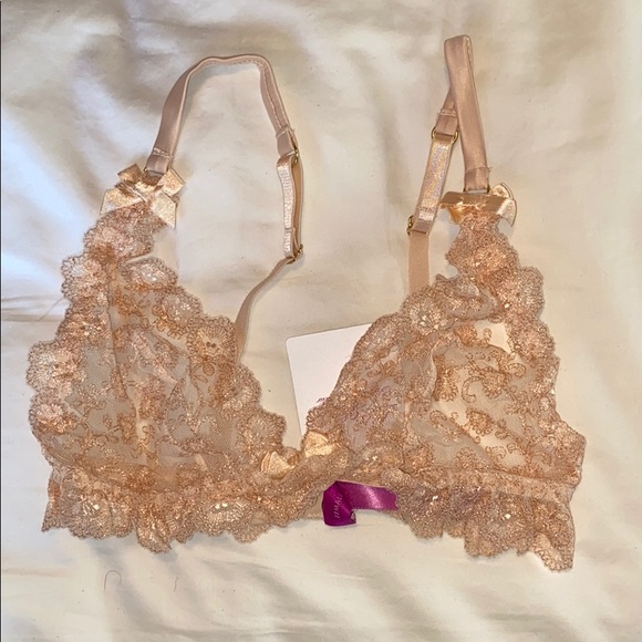NWT L’Agent by AP Camilla Lace Triangle Bralette - Picture 4 of 11